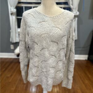 Peyton Primrose Gray Knitted Sweater size L